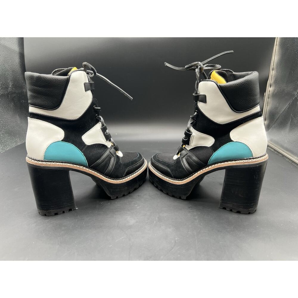 Steve Madden Jackie Colorful Block Hiker Platform Boots Size 7 #140